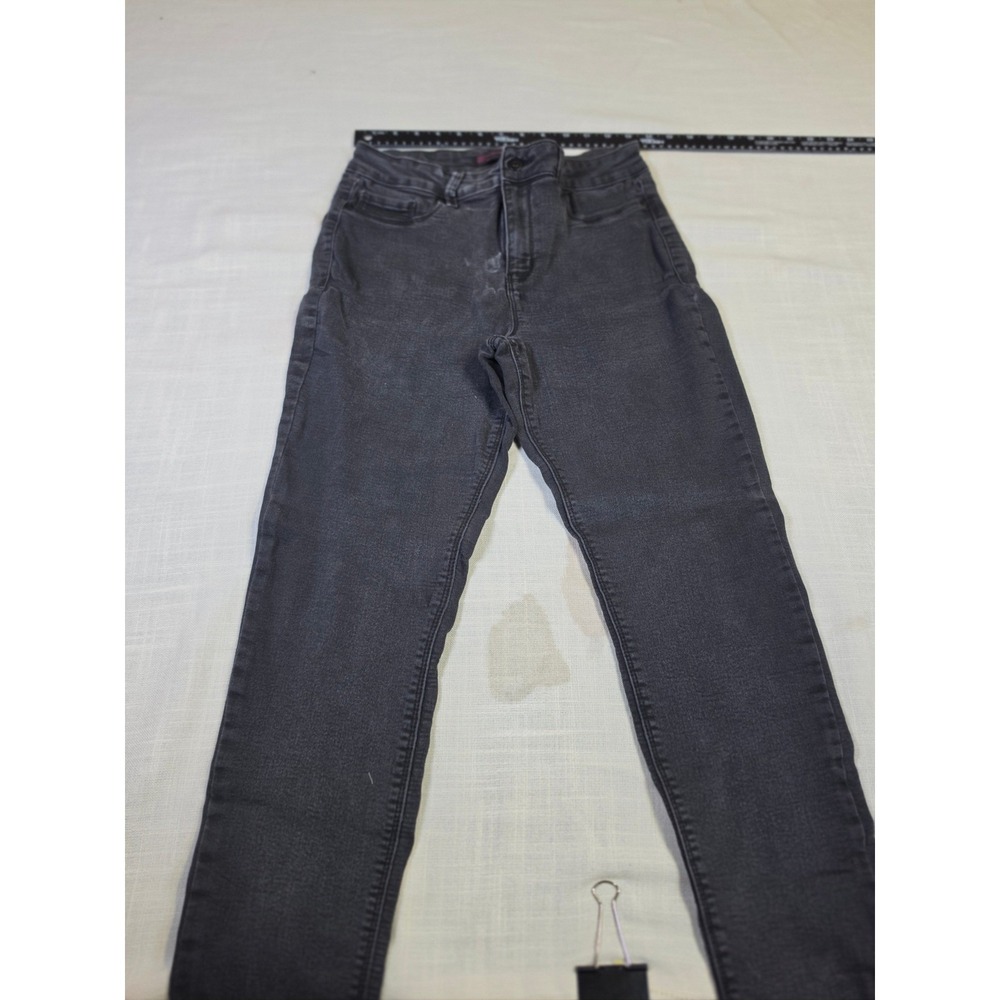 No Boundaries High Rise Skinny Jeans Faded Black Denim NJ88615LB-BKRW Size 13